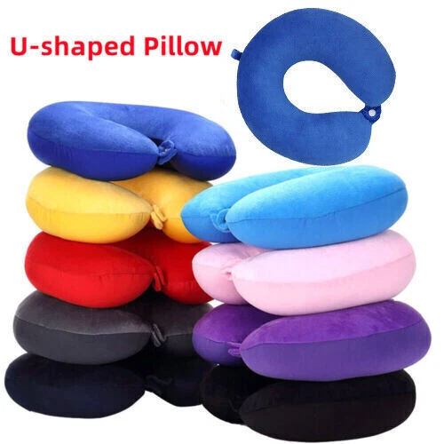 Super Soft Travel Neck Pillow Support U Shaped Head Rest Cushion Car Plane Sleep