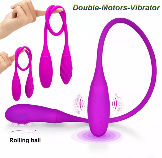 Extra-Long-Wireless-Double-End-Dildo-Anal-Vibrator-Plug-Sex-Women-Couple-toys