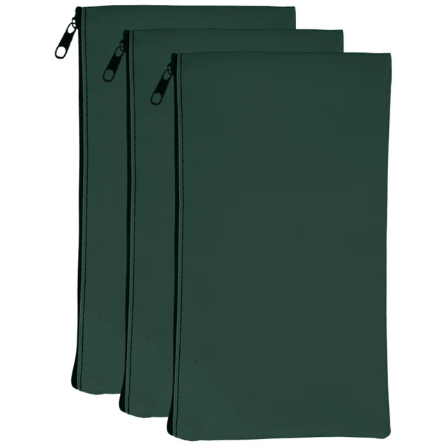 3 Portasoldi A5 Con Cerniera - Borsellino Per Banconote Impermeabile, Dimensioni 28x15.5cm, Per Uso Quotidiano, Scuola E Lavoro