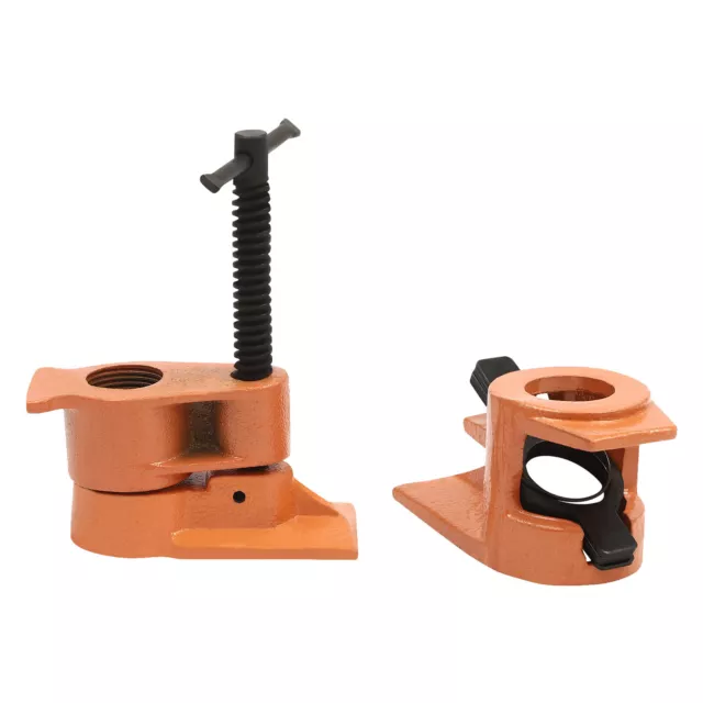 1 Inch Heavy Duty Pipe Clamp Jaws Vise Fixture Woodworking Frame Tool Set Kit