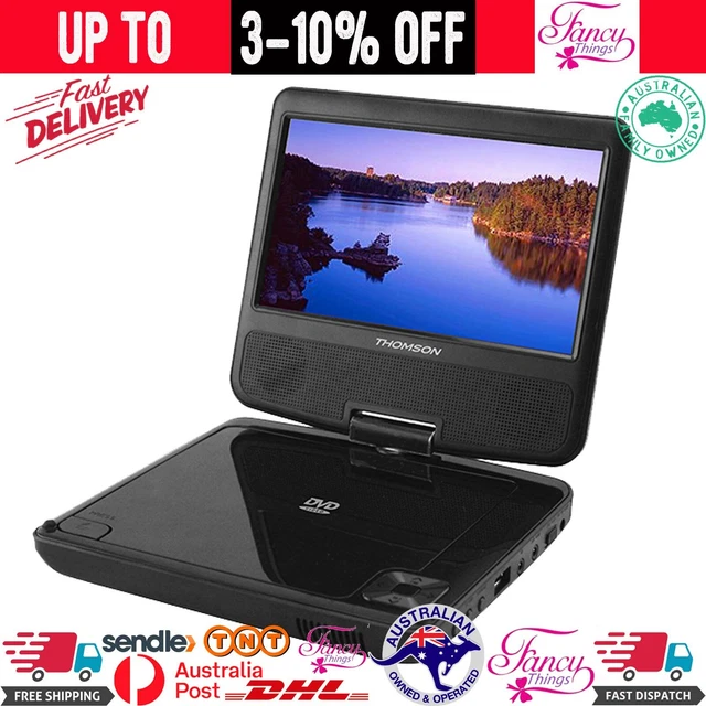 THOMSON 7& LED Portable DVD Player BuiltIn Speaker MultiLanguages