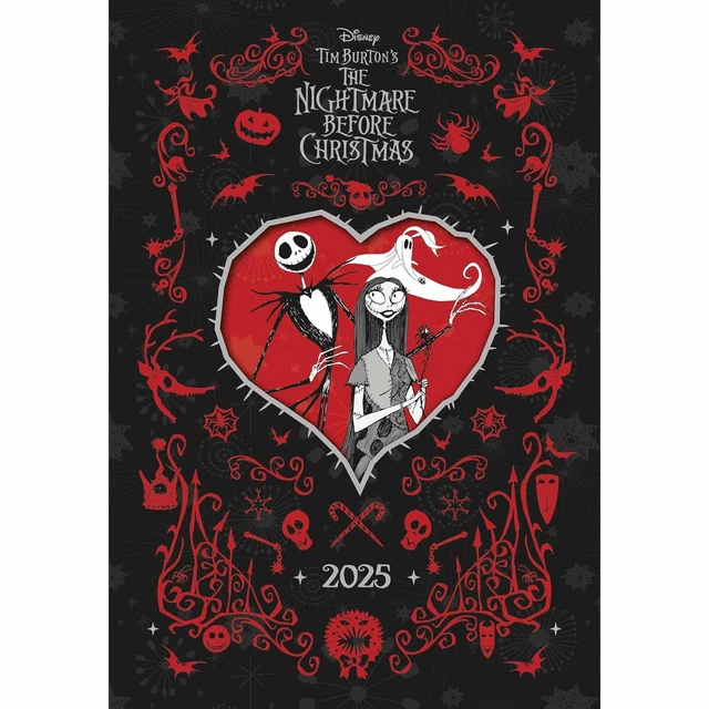 Pyramid International – Agenda A5 Verrouillable Non Daté – The Nightmare Before Christmas – Bloc-notes Ligné – Cadeau Pratique