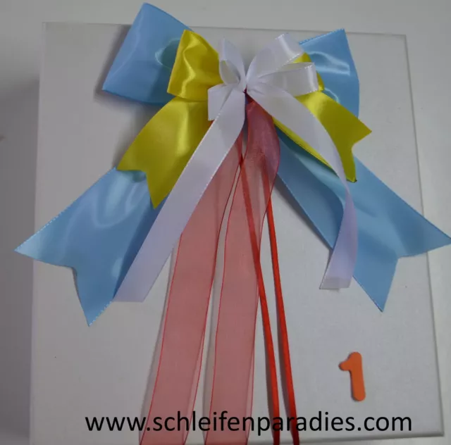 Schleife Schultüte, Zuckertüte, Schultütenschleife, Einschulung, Geschwistertüte 2