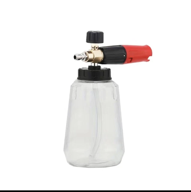 1/4" Snow Foam Cannon Washer Gun Car Wash Soap Lance Spray Pressure Bottle Kit