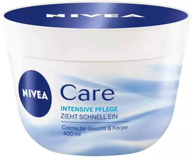 NIVEA Care - Creme für Gesicht & Körpfer - Intensive Pflege - 400ml