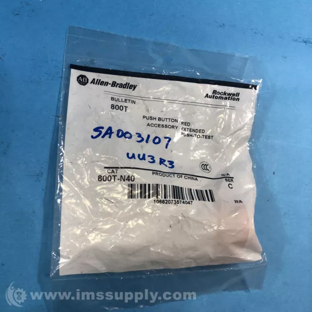 Allen Bradley 800T-N40 Series C Push Button Cap FNFP
