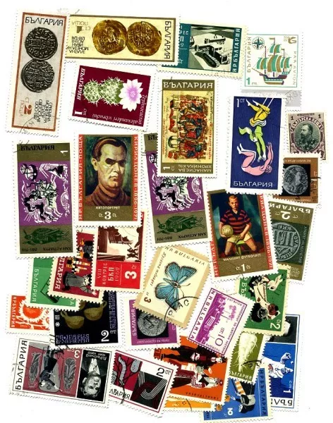 collezione BULGARIA LOTTO 30 FRANCOBOLLI Stamps - Timbres - Briefmark