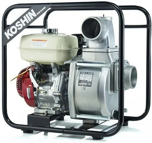 Pompa Acqua Japan KOSHIN STV-100X 1500L/Min 28m Solidi 9mm Motore a Benzina