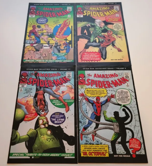 The Amazing Spiderman Collectible Reprints Issues Volume 6,15,16,17 Comic Books