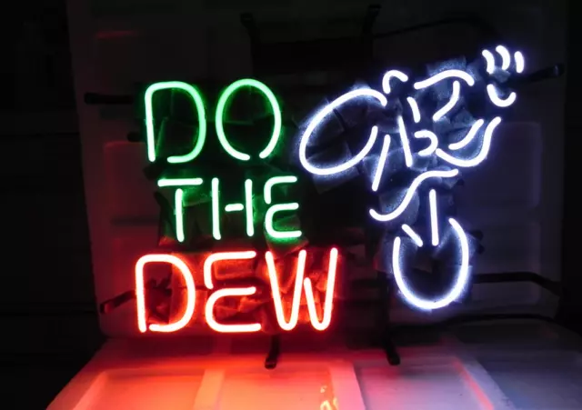 17"x14"Do The Dew Neon Sign Light Man Cave Home Room Wall Hanging Nightlight Art