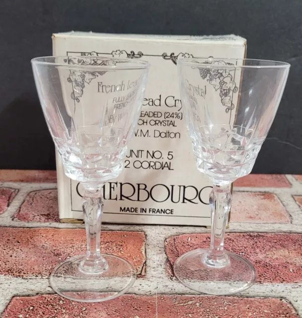 W.M. Dalton French Lead Crystal - Cherbourg - Unit #5 - 2 Cordial-France