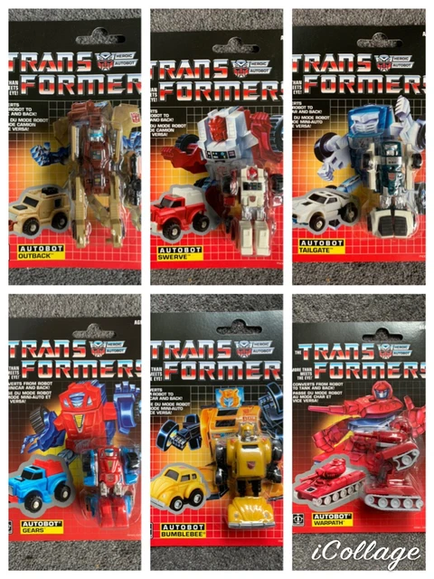 Hasbro reissue Transformers G1 Minibots Collection MISB Walmart exclusive Hasbro reissue Transformers G1 Minibots Collection MISB Walmart exclusive