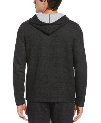 Perry Ellis Portfolio Mens Portfolio Heathered Knit Black XL DARK GRAY Size