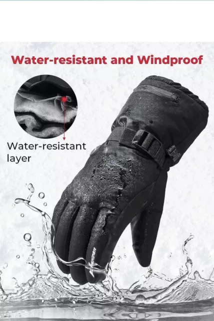 Gants Chauffants, Gants Style Moto Chauffants électriques USB  Rechargeable 3