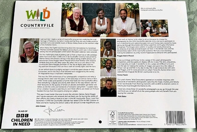 BBC 2026 COUNTRYFILE Calendar £10.80 - PicClick UK