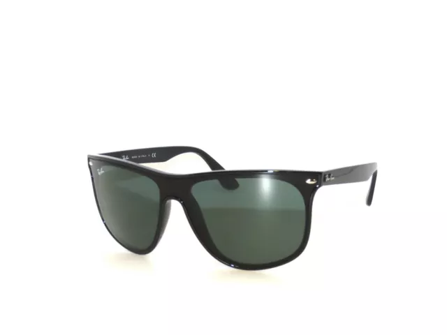 Ray Ban Blaze 4447N 601/71 40 Shield 4447  Black Green Rayban RB4447N Sunglasses