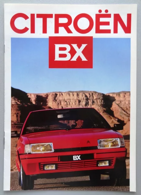 V14549 Citroen Bx Berline & Break Incl. Gti - Catalogue - 07/86 - A4 - Fr