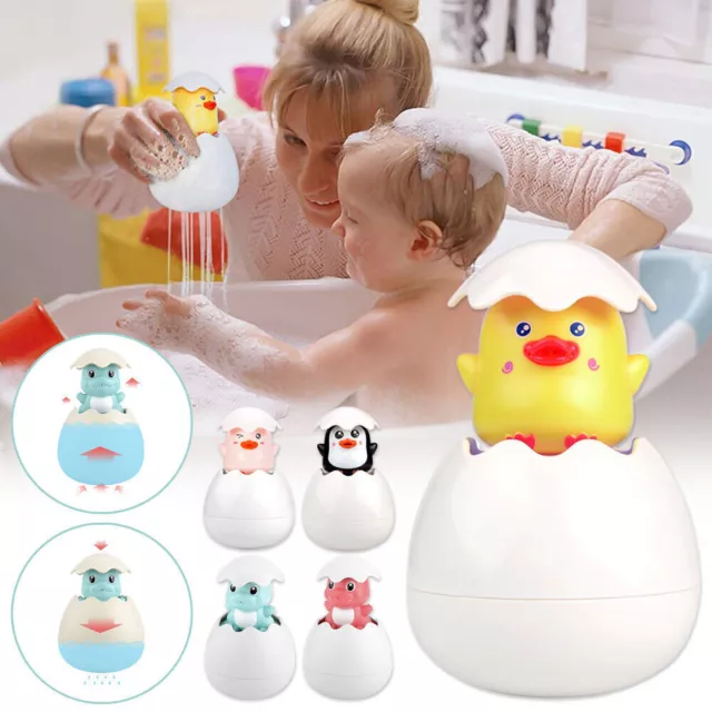 Baby Toddler Cartoon Animal Spray Bath Toys Hatching Egg Water Squirting Gift AU