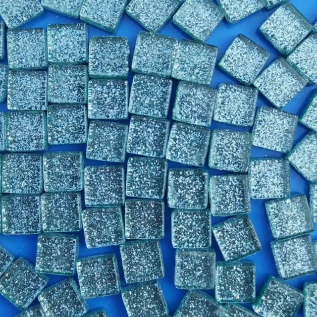 150g Glitter Square Crystal Mosaic Tiles Shine Pieces Bulk for DIY Crafts