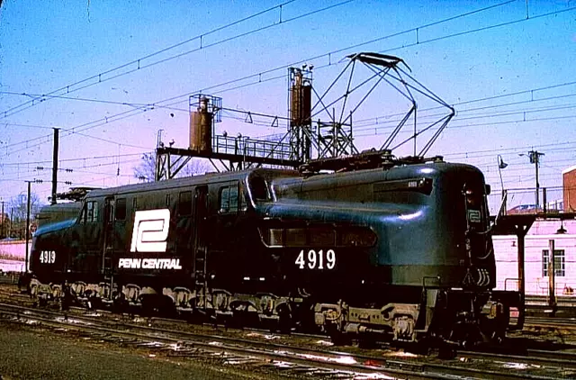 Duplicate Ektachrome Slide Penn Central Gg-1 #4919