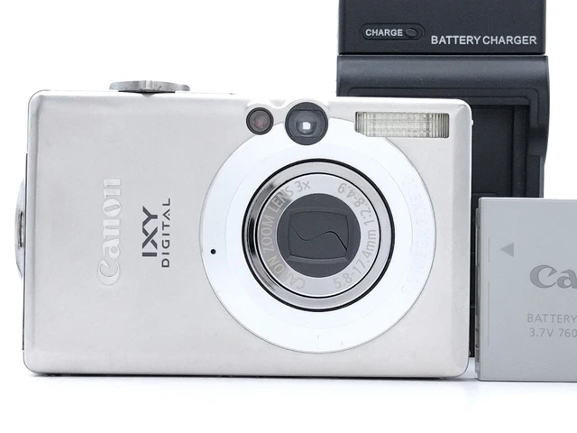 CANON IXY DIGITAL 1000 Titanium Compact Camera, Optical Zoom, Used