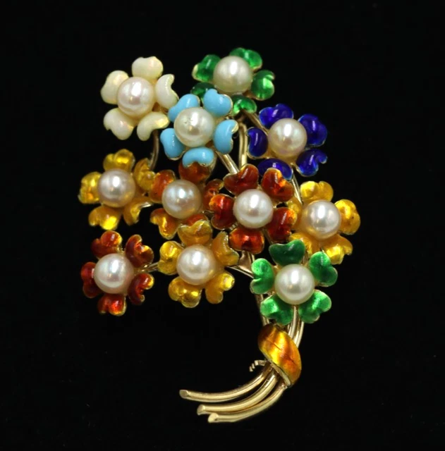 Broche vintage en forme de couronne de feuilles d'or Broche vintage en forme de couronne de feuilles d'or