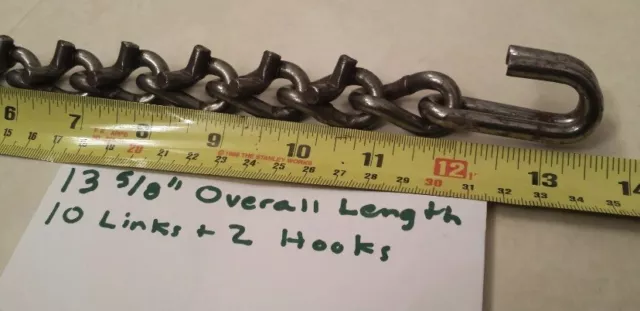 2-  13 1/2” Snow Tire V Bar Repair Replacement Cross Link Chains Section Part 1