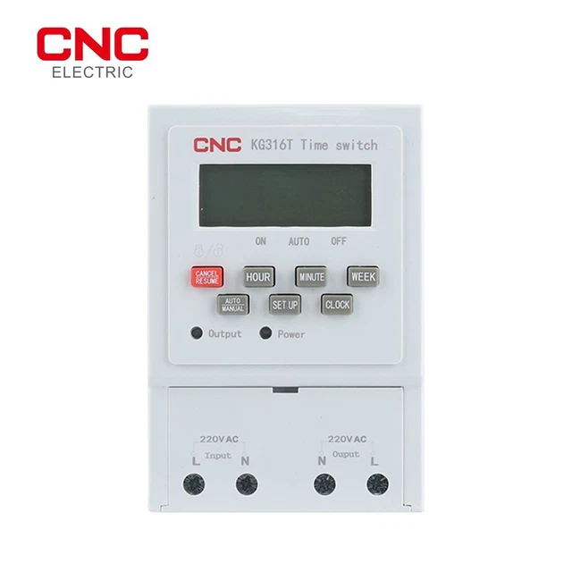Time Switch DIN Rail 220V Relay Street Lamp Billboard Power Supply Keyboard Lock