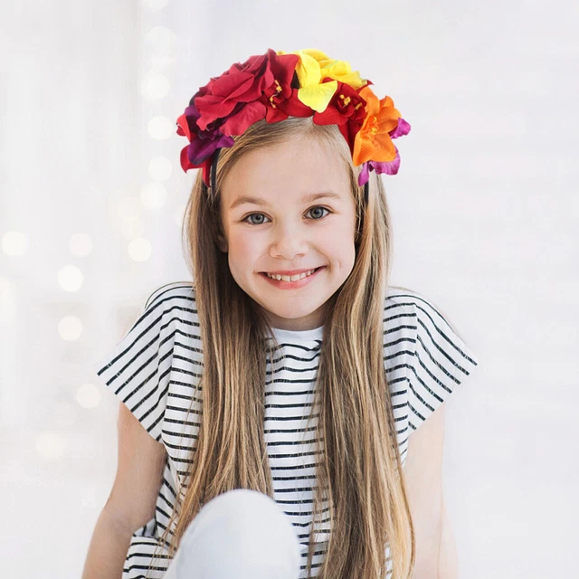 FLORAL HEADPIECE HALLOWEEN Party Headband Hair Accessory Rose Flower