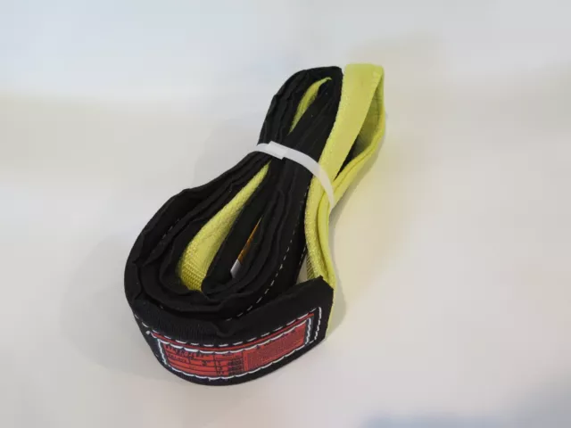 Web Sling, Recovery Strap 10 ft x 3 in with Wrapped Body Stren-Flex Made in USA