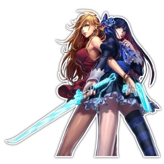 PANTY STOCKING WITH Garterbelt Anime Car Decal Sticker 004 $4.99