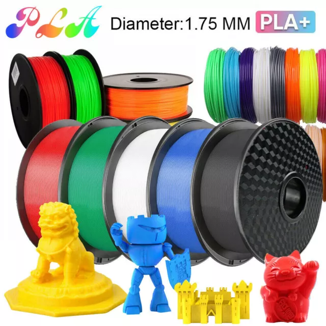 AMOLEN PLA 3D Printer Filament, PLA Filament 1.75mm Transparent Blue Green,  with Light Transmission Feature, Compatible with Most FDM Printer