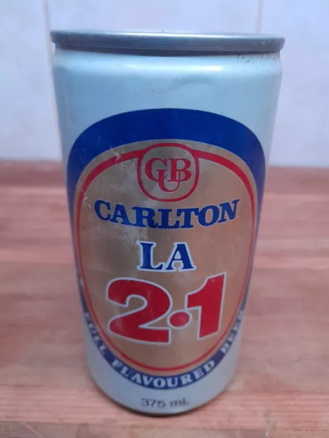 Carlton LA 2.1 Beer Can 375 mL JEFF FENECH World Title 1985 Aluminium EMPTY 3