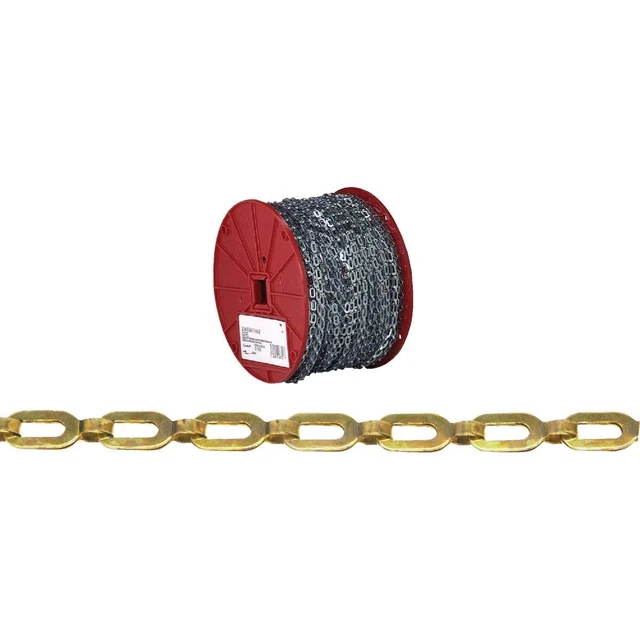 Campbell #1/0 200 Ft. Bright Brass Coil Chain T0723817N Campbell T0723817N