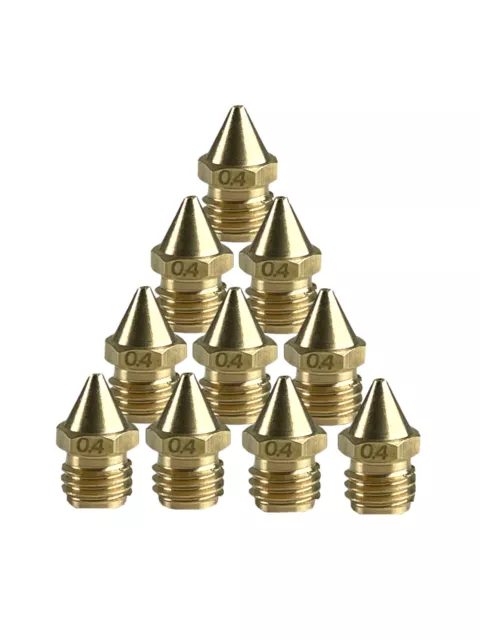 10pcs 0.4mm M7 Thread - Geeetech Extruder Nozzle for A30T A10M A20M 3D Printers