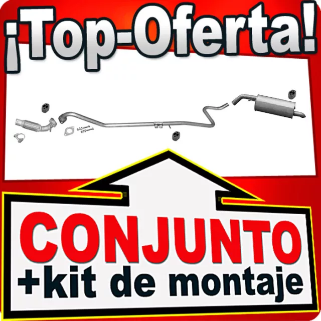 Sistema de escape para FORD FIESTA MK6 1.6 TDCi sin DPF + tubería de reparación