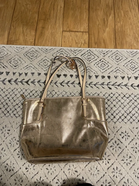michael kors rose gold tote