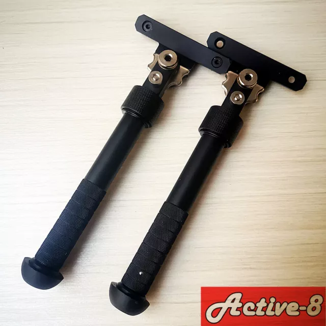 V8 Rifle Bipod Side Mount Adjustable Folding Legs 6.5-9''For ML0K Picatinny Rail 2