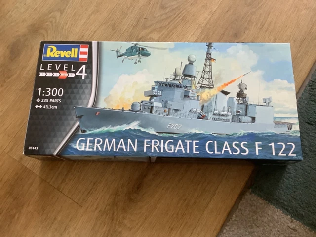 REVELL GERMAN FRIGATE Class F122 1/300 scale. Please see description £ ...