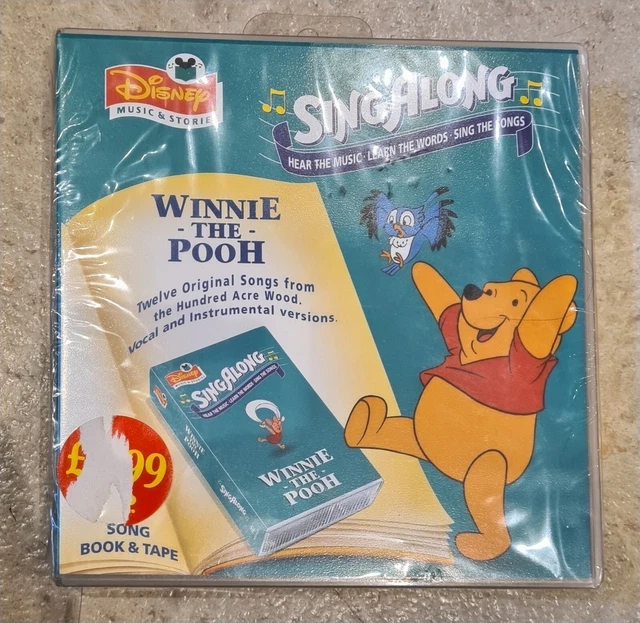Vintage singalong disney s winnie the pooh song book and tape brand