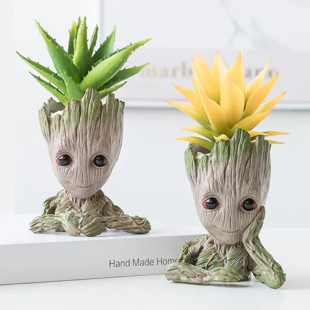 Pen Holder Toy Baby Groot Flower Pot Succulent Planter Guardians Of The Galaxy