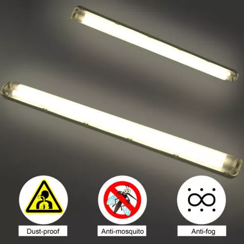 10X 5FT IP65 LED Strip Lights Batten Tube Light Office Shop Garage Ceiling Lamp 3