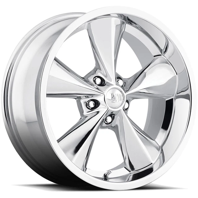 Boyd Coddington BC1 Junkyard Dog 18x8 5x4.5" +0mm Chrome Wheel Rim 18" Inch
