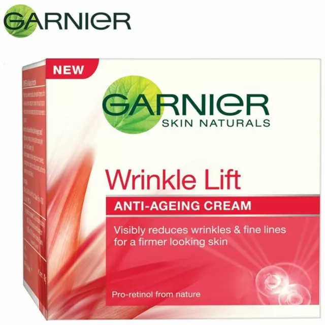 Garnier Piel Naturals Arruga Levantar Anti-edad Crema - 40g (Pack De 1)