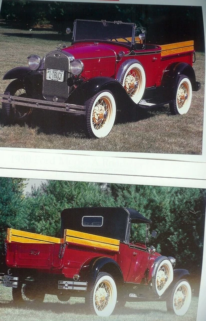 1930 FORD MODEL A ROADSTER PICKUP 4 pg Color Article