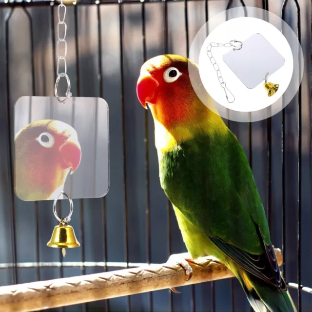 Papageienspiegel Sittich Vogelschaukel Vogelspiegel Mit Glocke Acryl