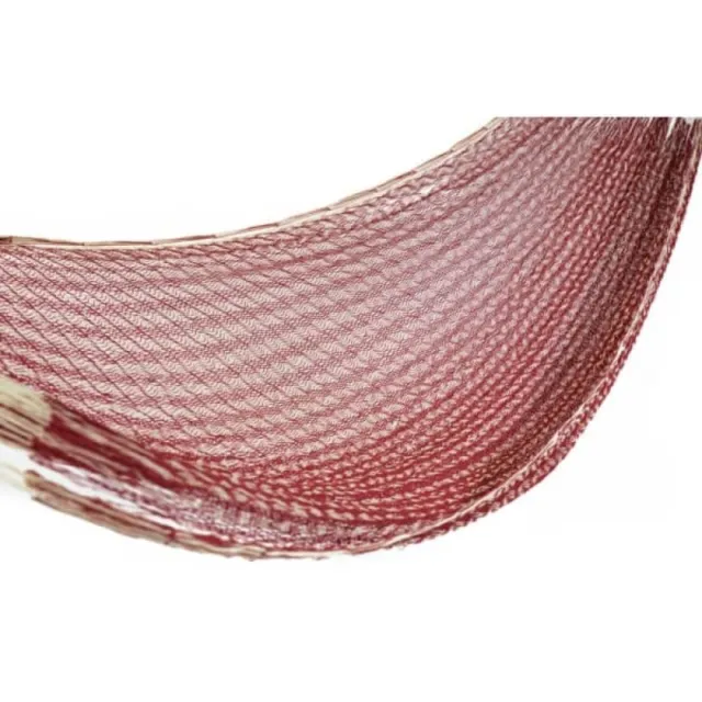 Mexican Hammock Traditional Cotton Maroon & White