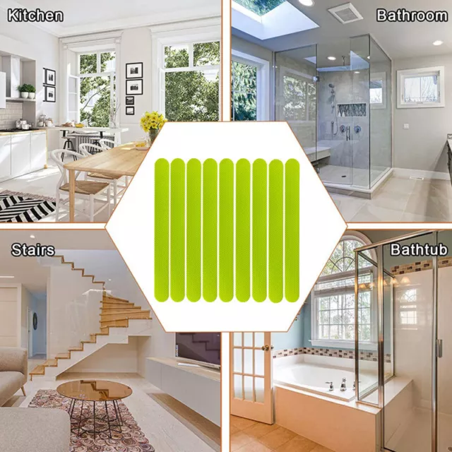 Adesivi doccia vasca da bagno colorati strisce antiscivolo pavimenti di sicurezza nuovi~ ∑