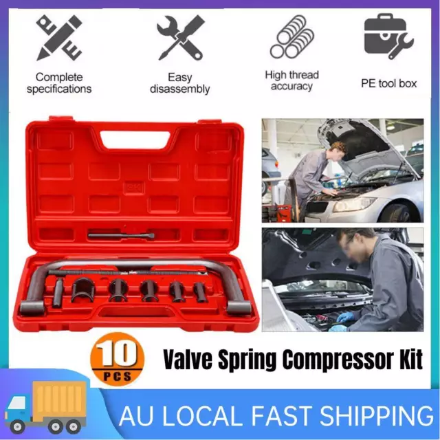 Valve Spring Compressor Removal Installer Tool Kit for Car Motorcycle Van Engine