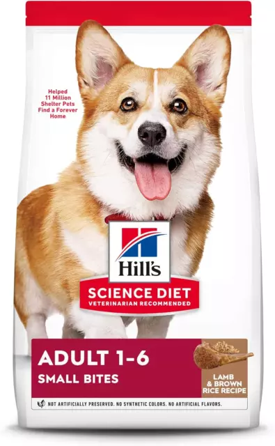 Hills Science Diet Dry Dog Food, Adult, Small Bites, Lamb Meal & Brown Rice Rec